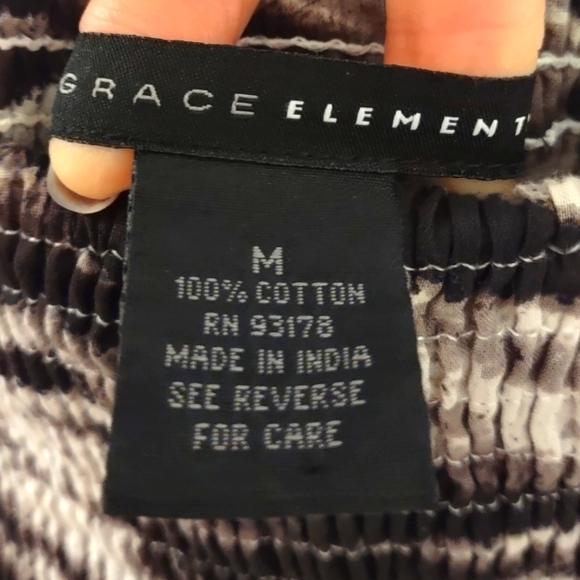 Grace Elements Y2K Flowy Cotton Midi Skirt Size M - Picture 5 of 6